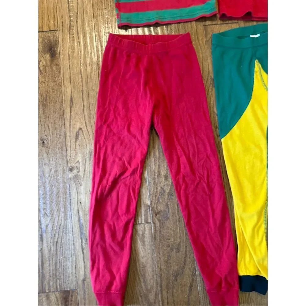 Hanna Andersson Christmas elf long sleeve pajama bundle 6-7